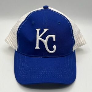 KANSAS CITY ROYALS MLB Blue White Dodge Adjustable Snapback Hat Cam